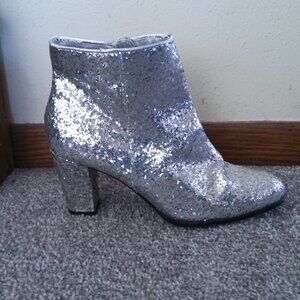 SILVER PROM BOOTS